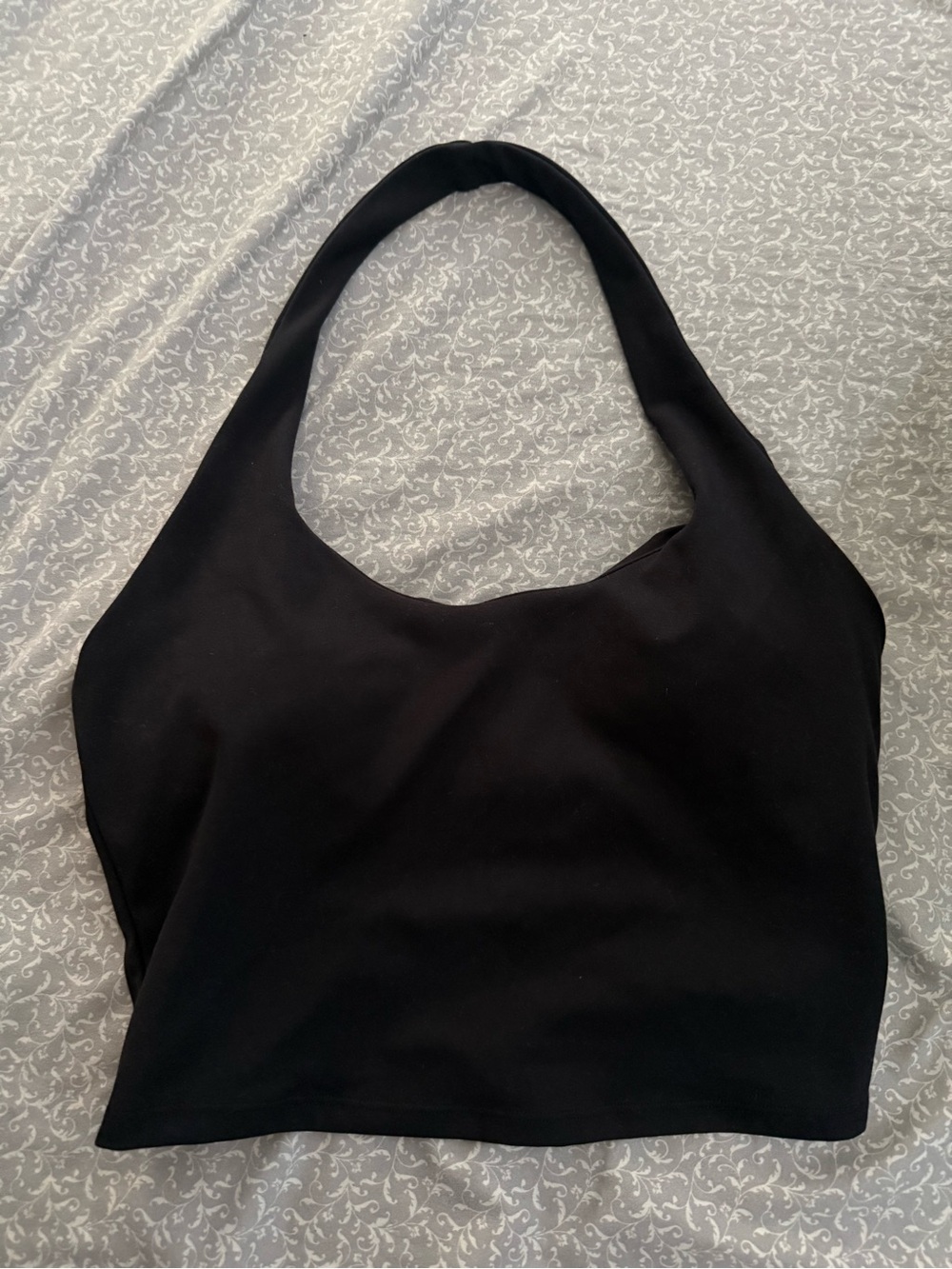 Cotton On Black Halter Crop Top